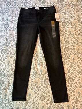 True Craft Black Mid-Rise Skinny Jeans
